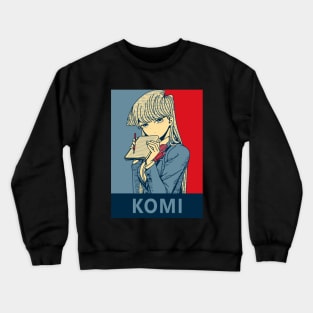 Komi Can't Communicate Poster Crewneck Sweatshirt